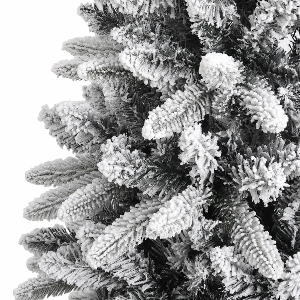 vidaXL Sapin de Noël artificiel avec neige floquée 120 cm PVC et PE