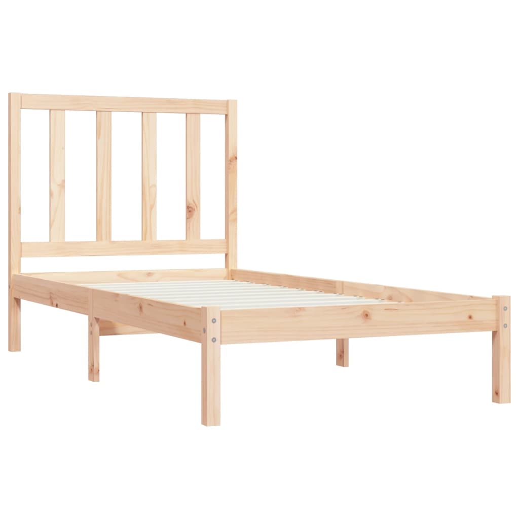 vidaXL Cadre de lit sans matelas bois de pin massif 90x200 cm