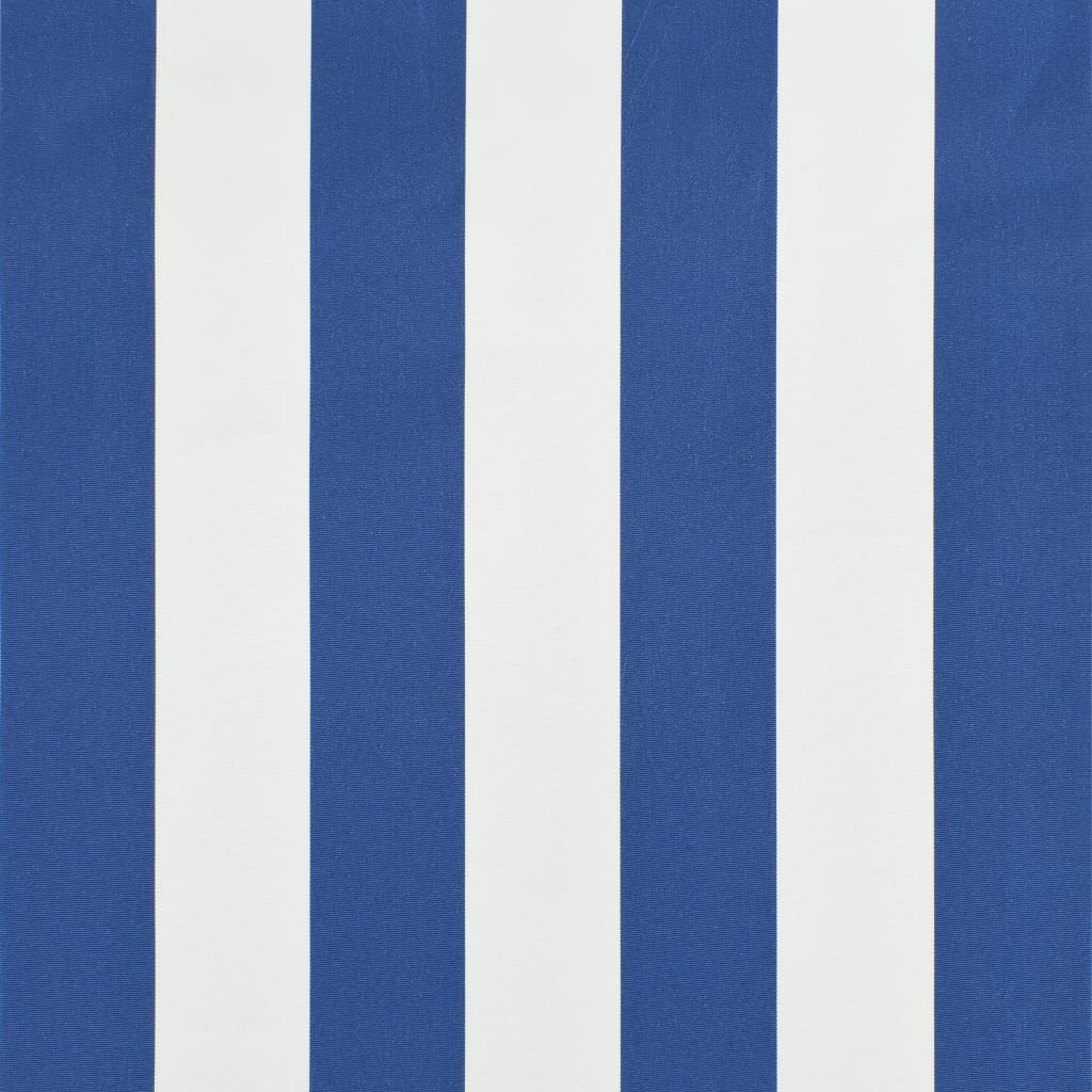 vidaXL Auvent de bistro 400x120 cm Bleu et blanc