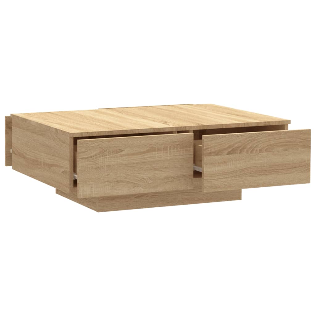 vidaXL Table basse chêne sonoma 90x60x31 cm bois d'ingénierie