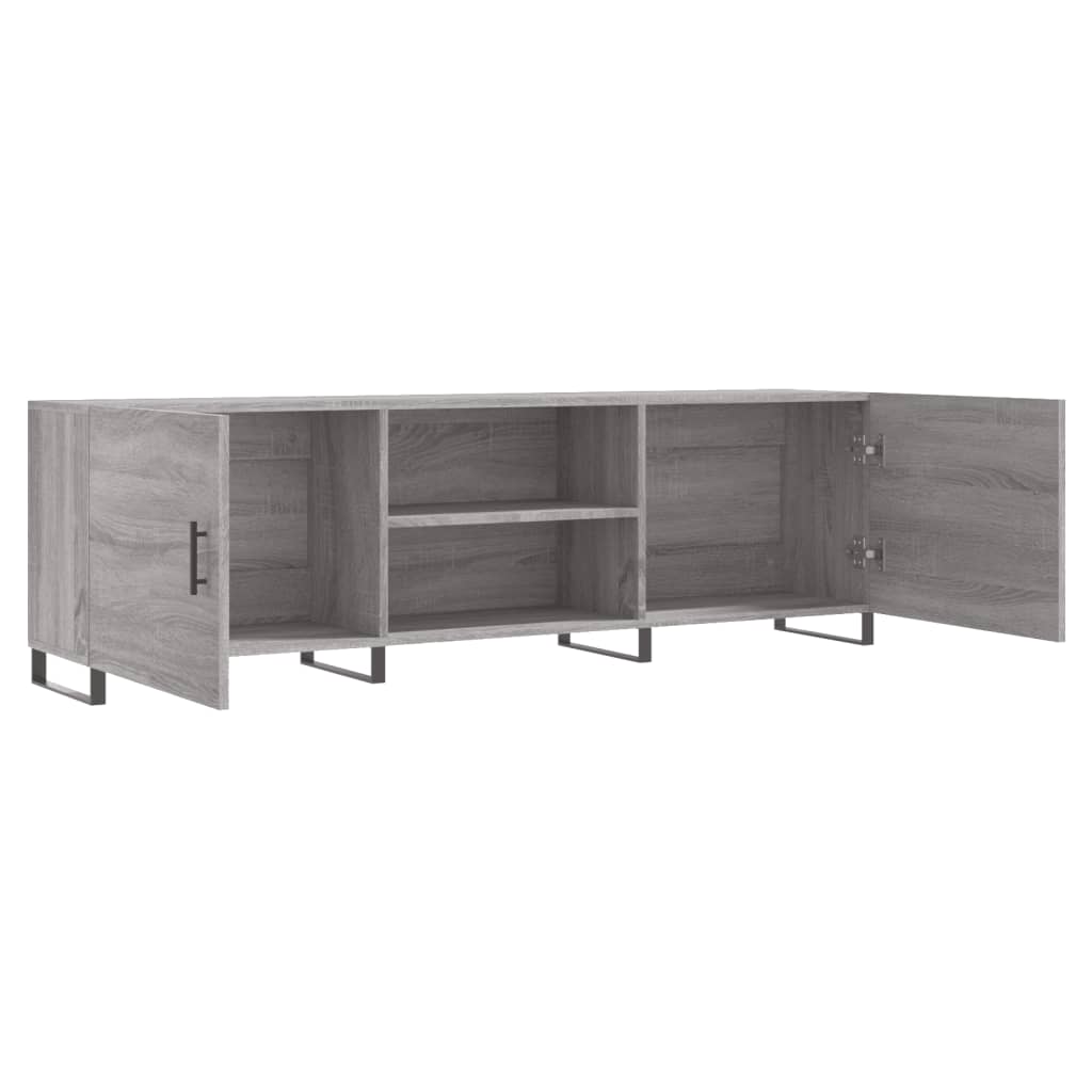 vidaXL Meuble TV sonoma gris 150x30x50 cm bois d'ingénierie