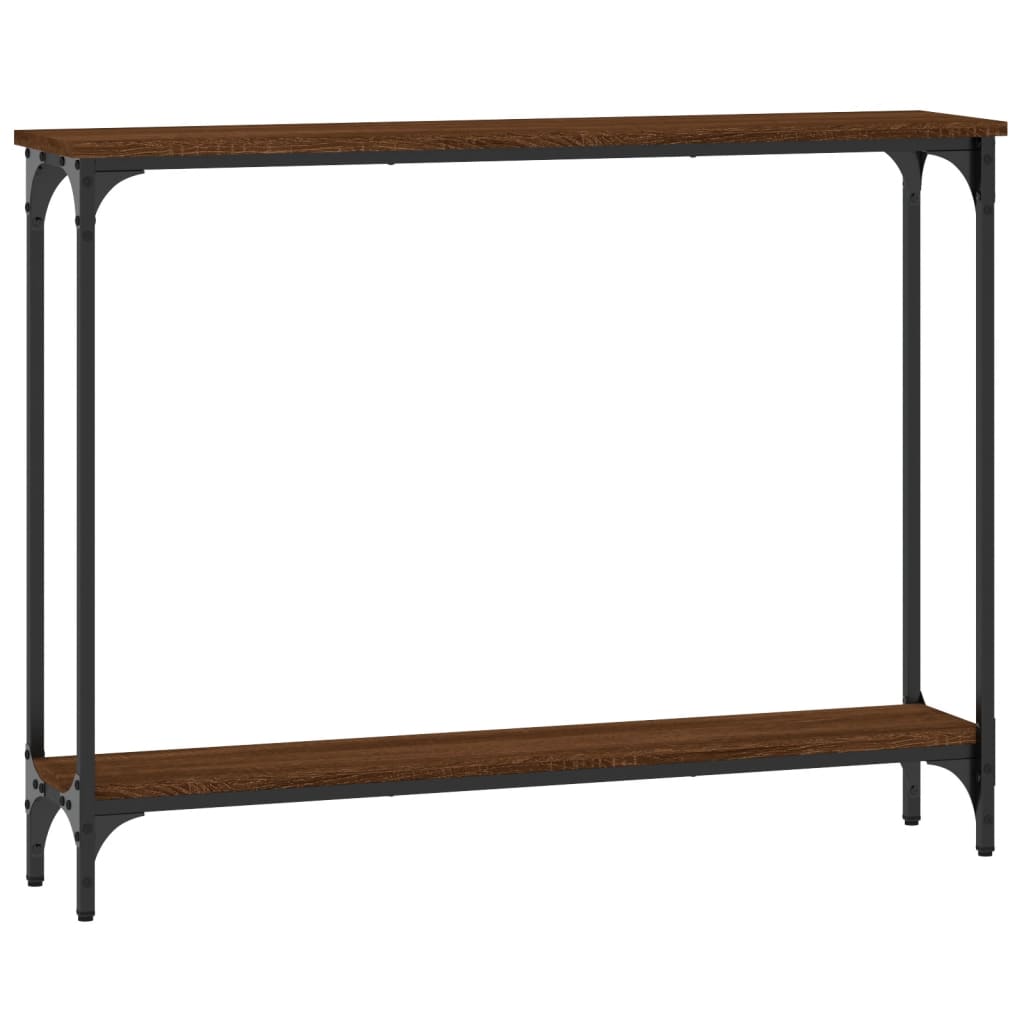 vidaXL Table console chêne marron 100x22,5x75 cm bois d'ingénierie