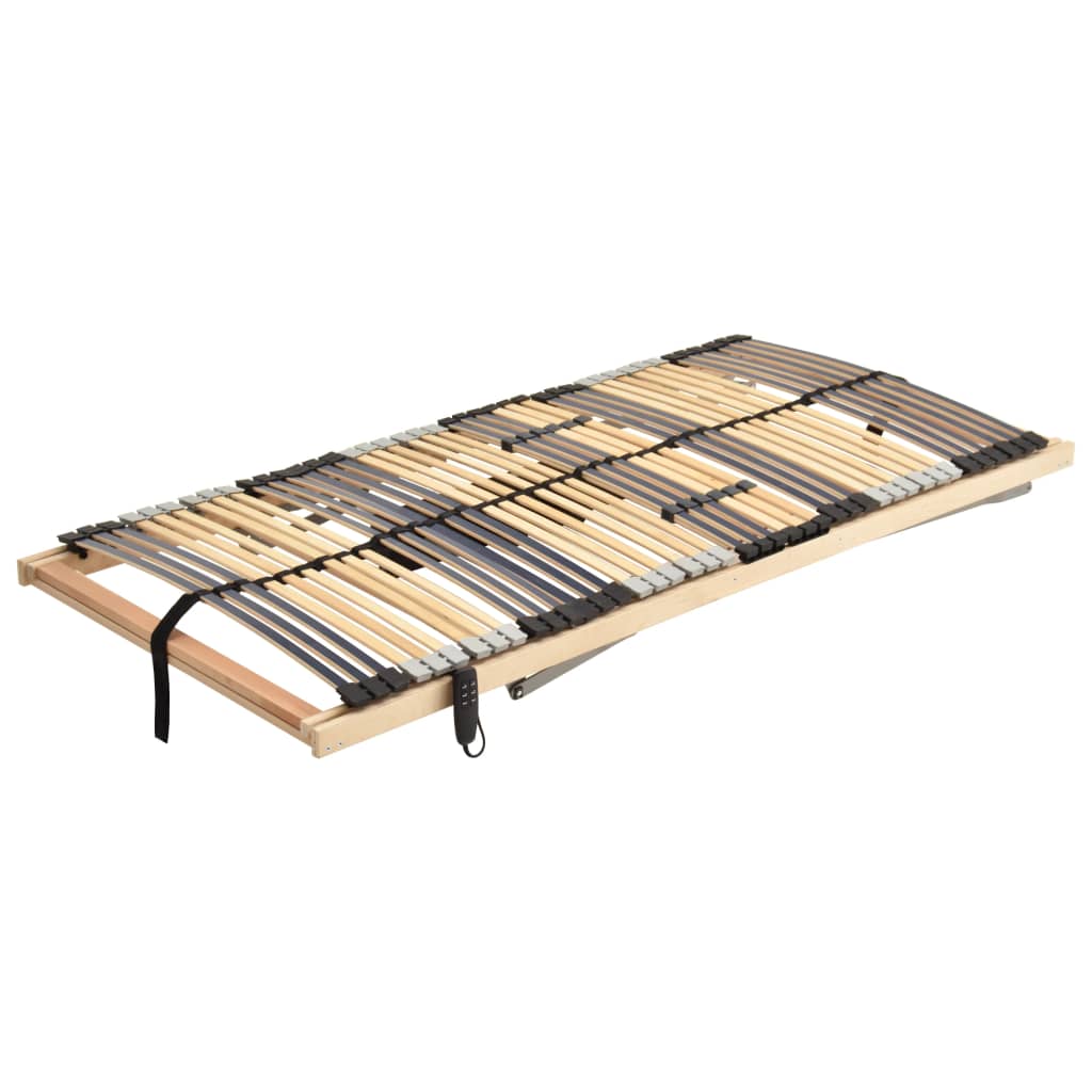 vidaXL Sommier à lattes électrique sans matelas avec 7 zones 90x200 cm