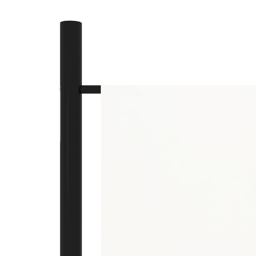 vidaXL Cloison de séparation 3 panneaux Blanc crème 150x180 cm