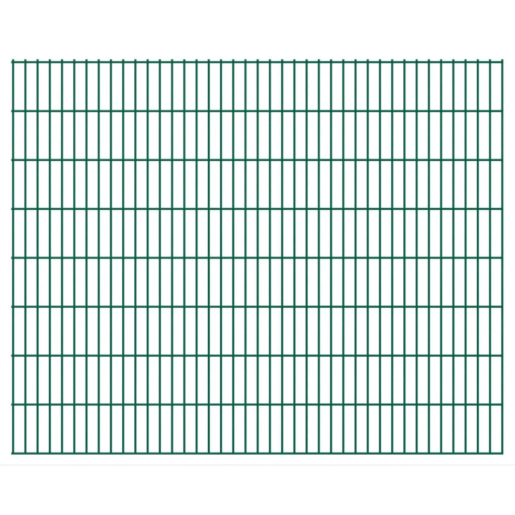 vidaXL Panneaux et poteaux de clôture 2D pour jardin 2008x1630 mm 24 m