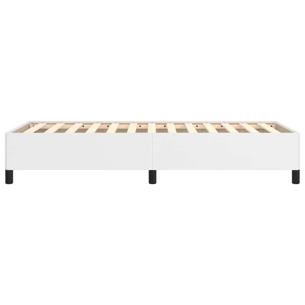 vidaXL Cadre de lit sans matelas blanc 100x200 cm similicuir