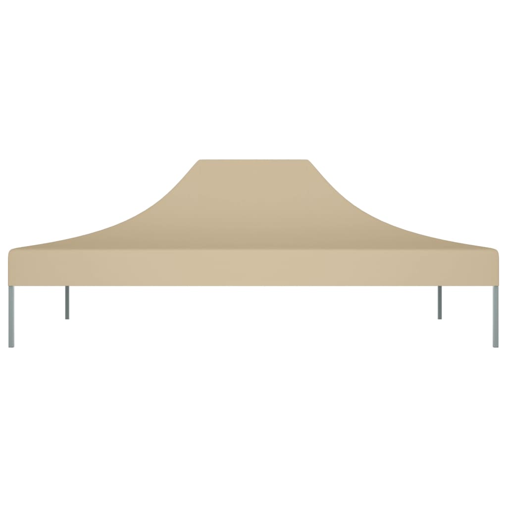 vidaXL Toit de tente de réception 4x3 m Beige 270 g/m²