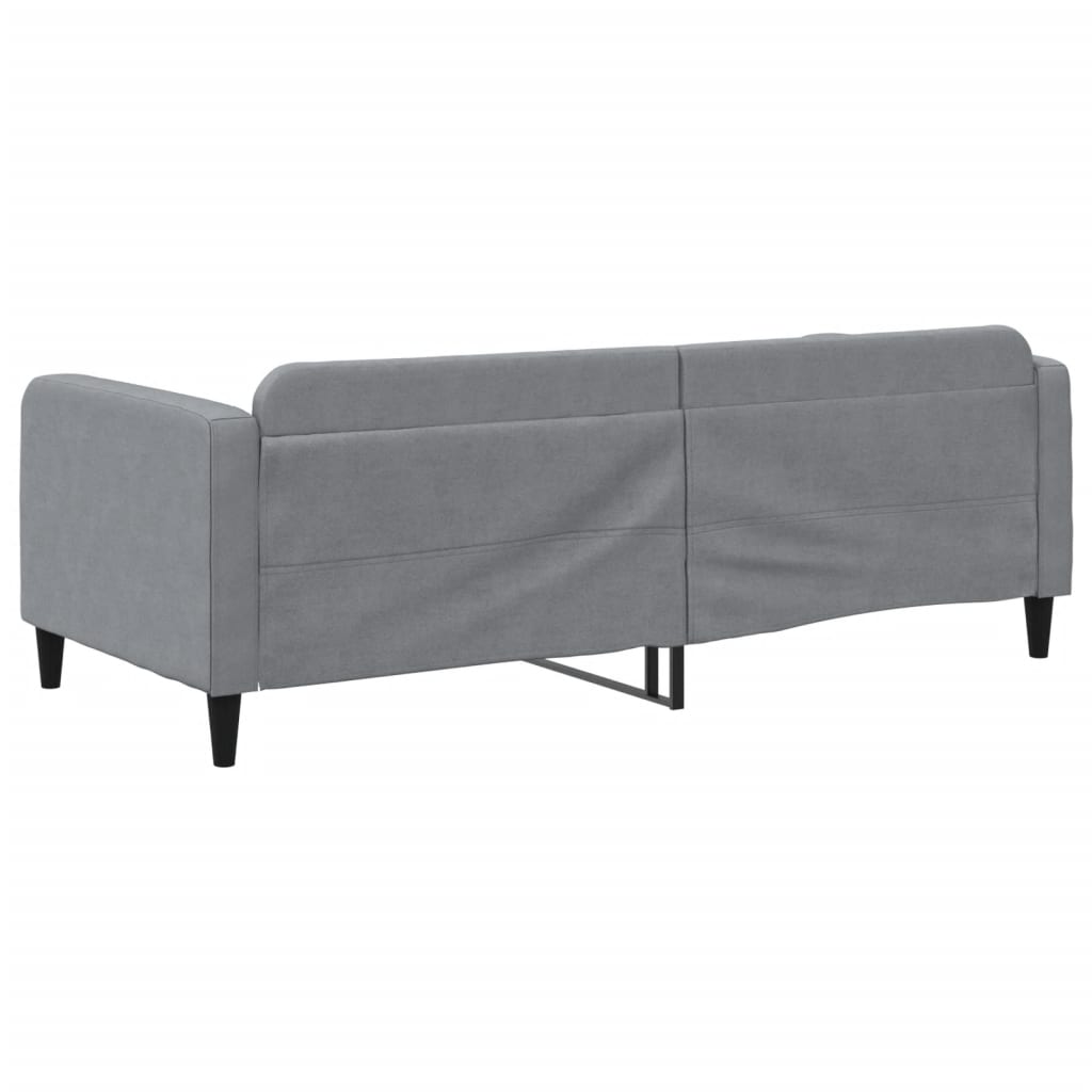 vidaXL Lit de repos sans matelas gris clair 90x190 cm tissu