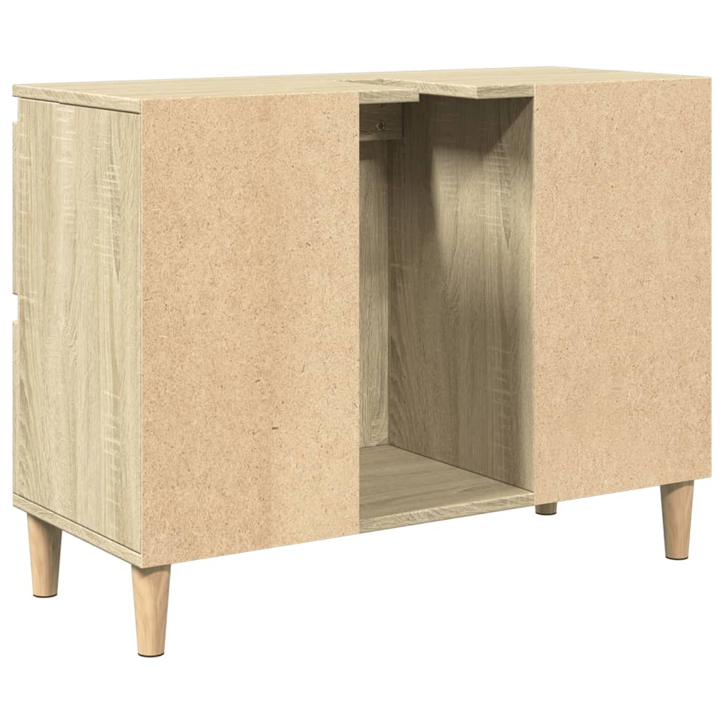 vidaXL Meuble d'évier chêne sonoma 80x33x60 cm bois d'ingénierie