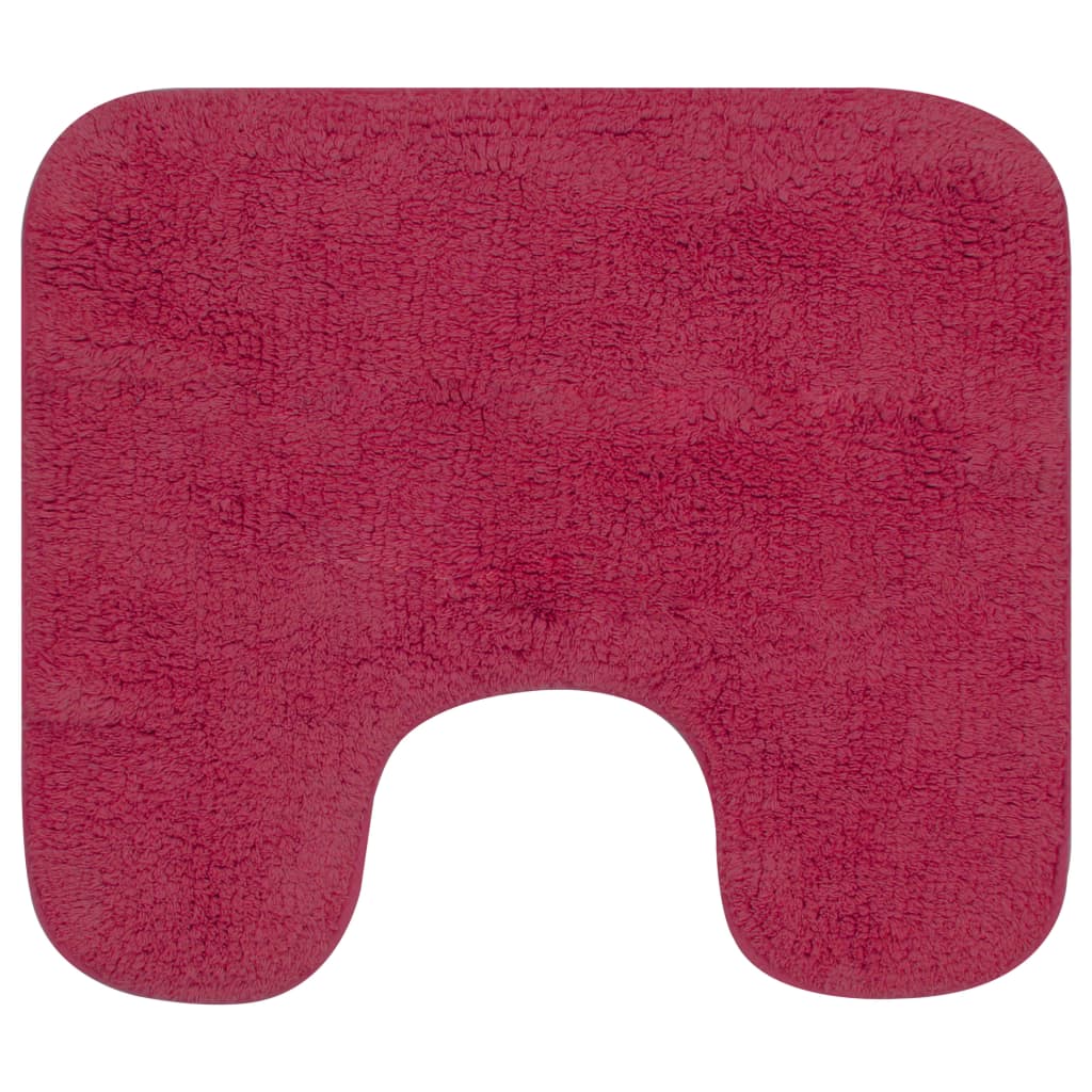 vidaXL Tapis de salle de bain 2 pcs Tissu Fuchsia