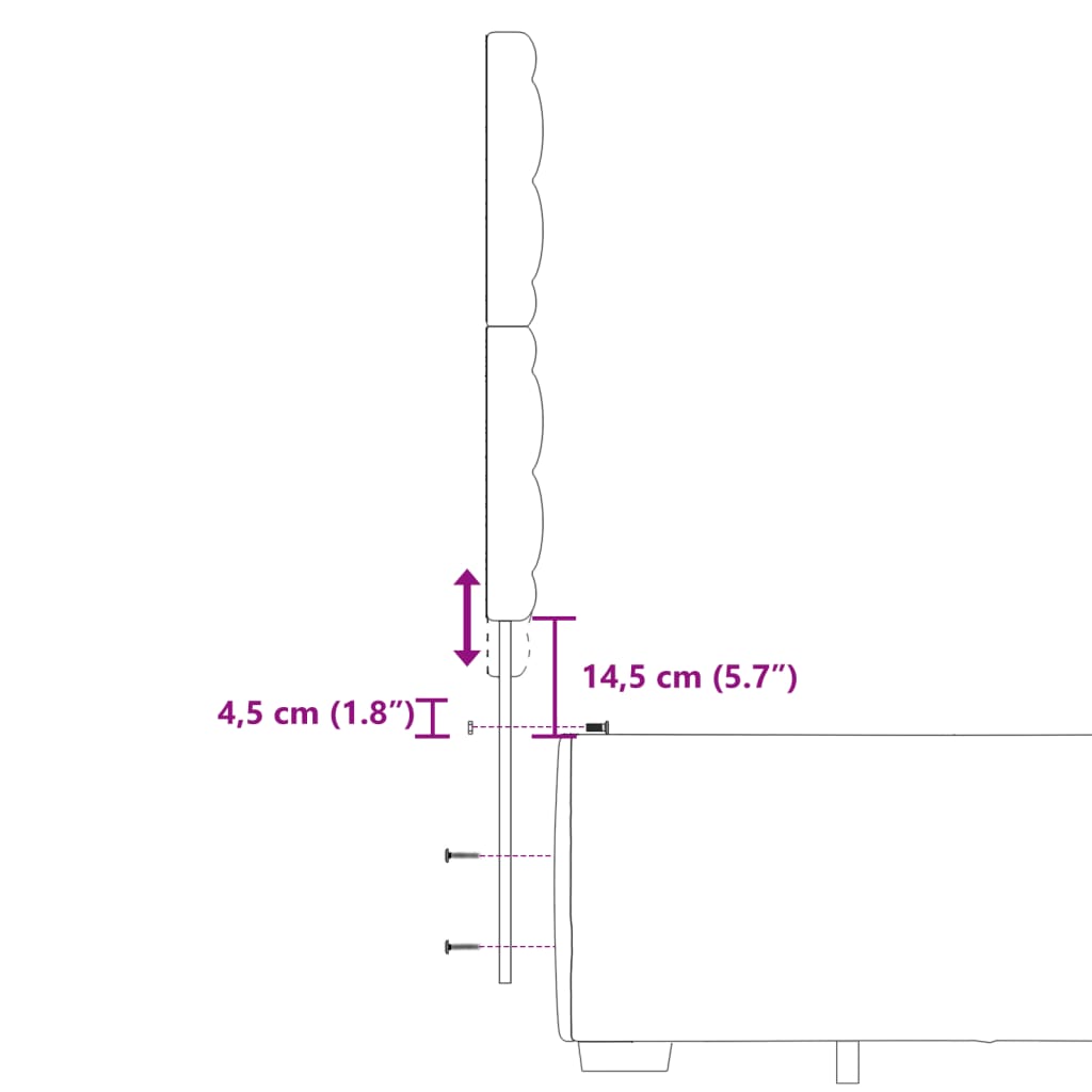 vidaXL Sommier à lattes de lit et matelas Gris foncé 120x200cm Velours