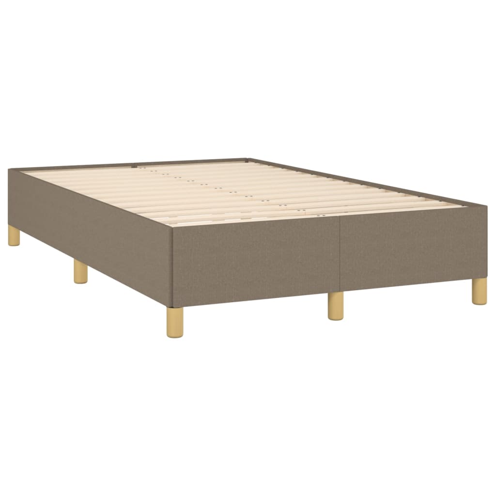 vidaXL Cadre de lit sans matelas taupe 120x200 cm tissu