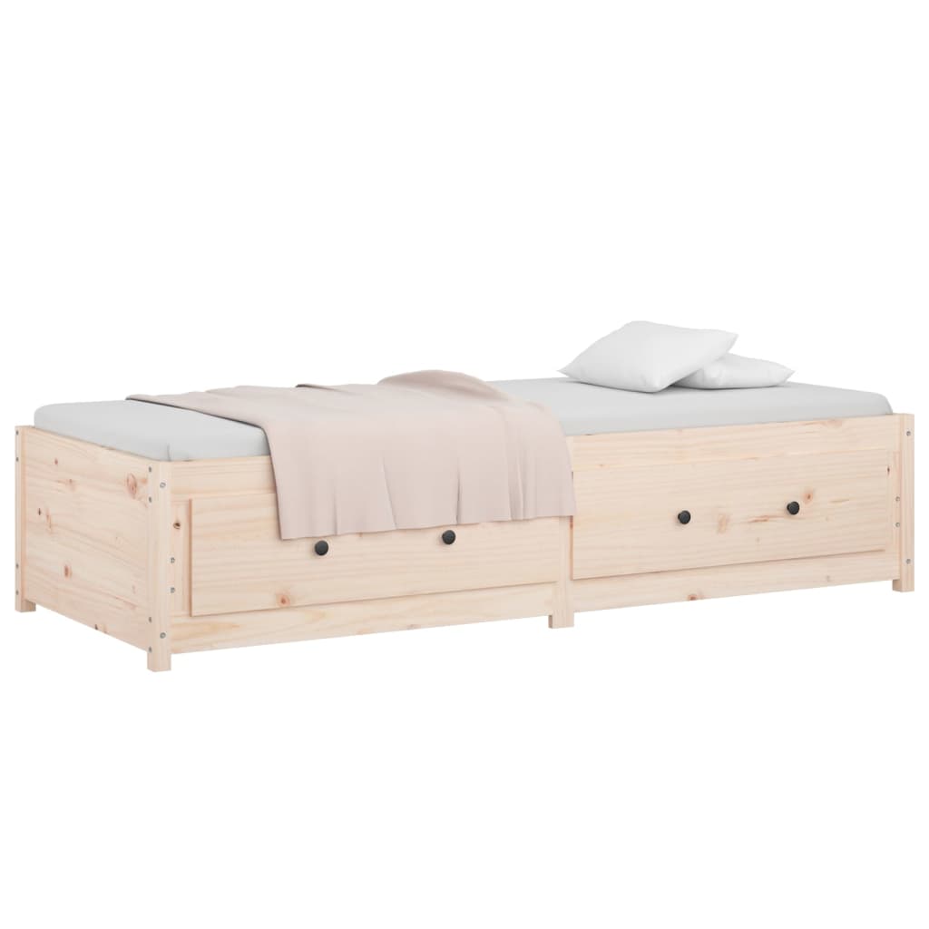 vidaXL Lit de jour 90x190 cm Simple Bois de pin massif