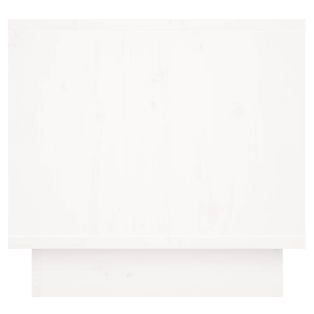 vidaXL Tables de chevet 2 pcs Blanc 35x34x32 cm Bois de pin solide