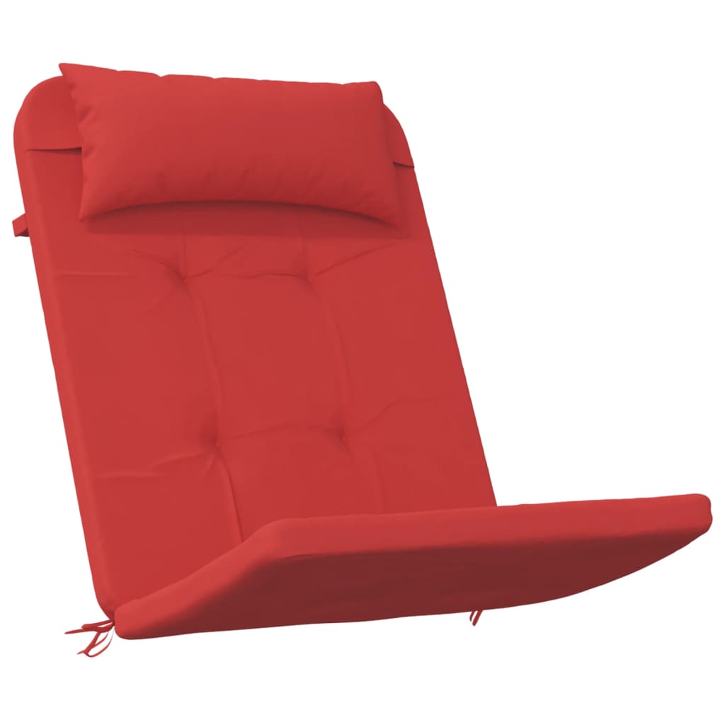vidaXL Coussins de chaise adirondack lot de 2 rouge tissu oxford