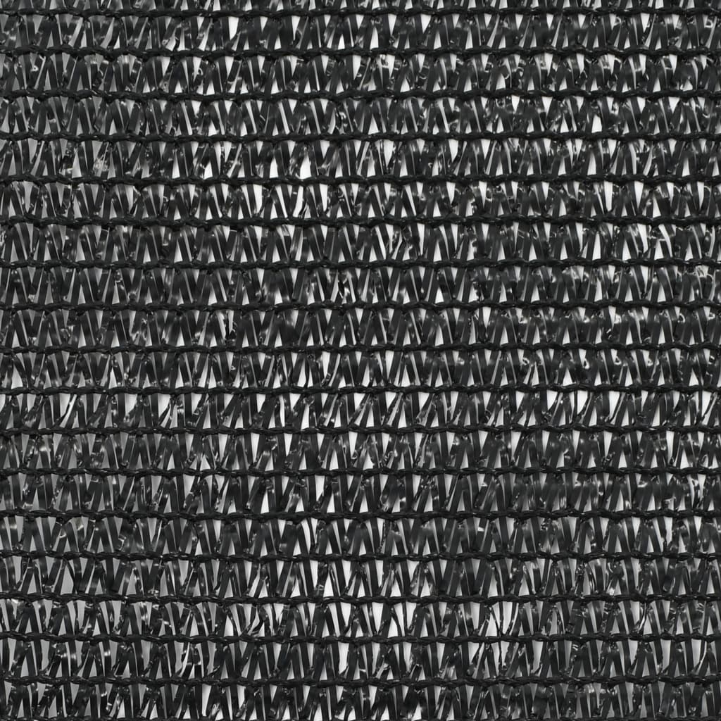 vidaXL Clôture de tennis PEHD 2 x 50 m Noir
