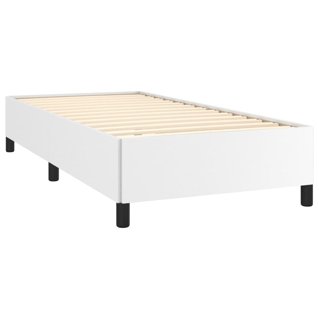 vidaXL Cadre de lit sans matelas blanc 90x190 cm similicuir