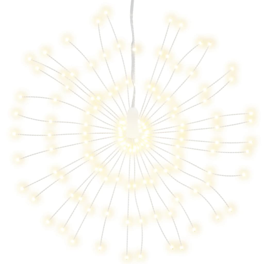 vidaXL Étoile rayonnante de Noël 140 LED 4 pcs blanc chaud 17 cm