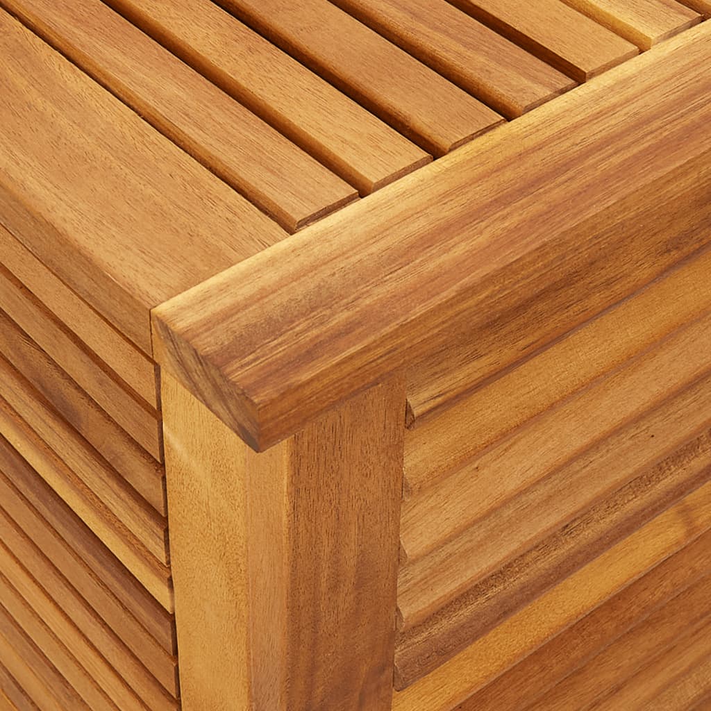 vidaXL Boîte de rangement de jardin persiennes 90x50x56 cm bois acacia