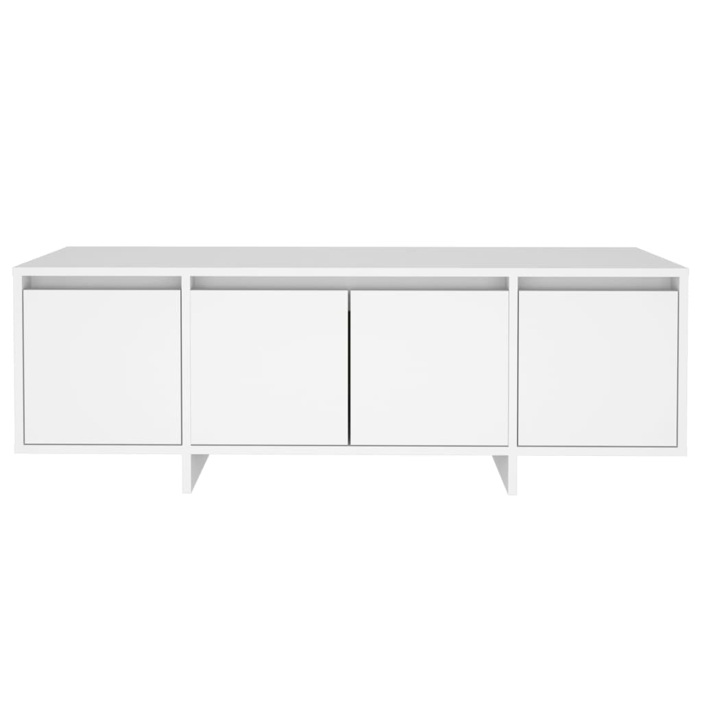 vidaXL Meuble TV Blanc 120x30x40,5 cm Bois d'ingénierie