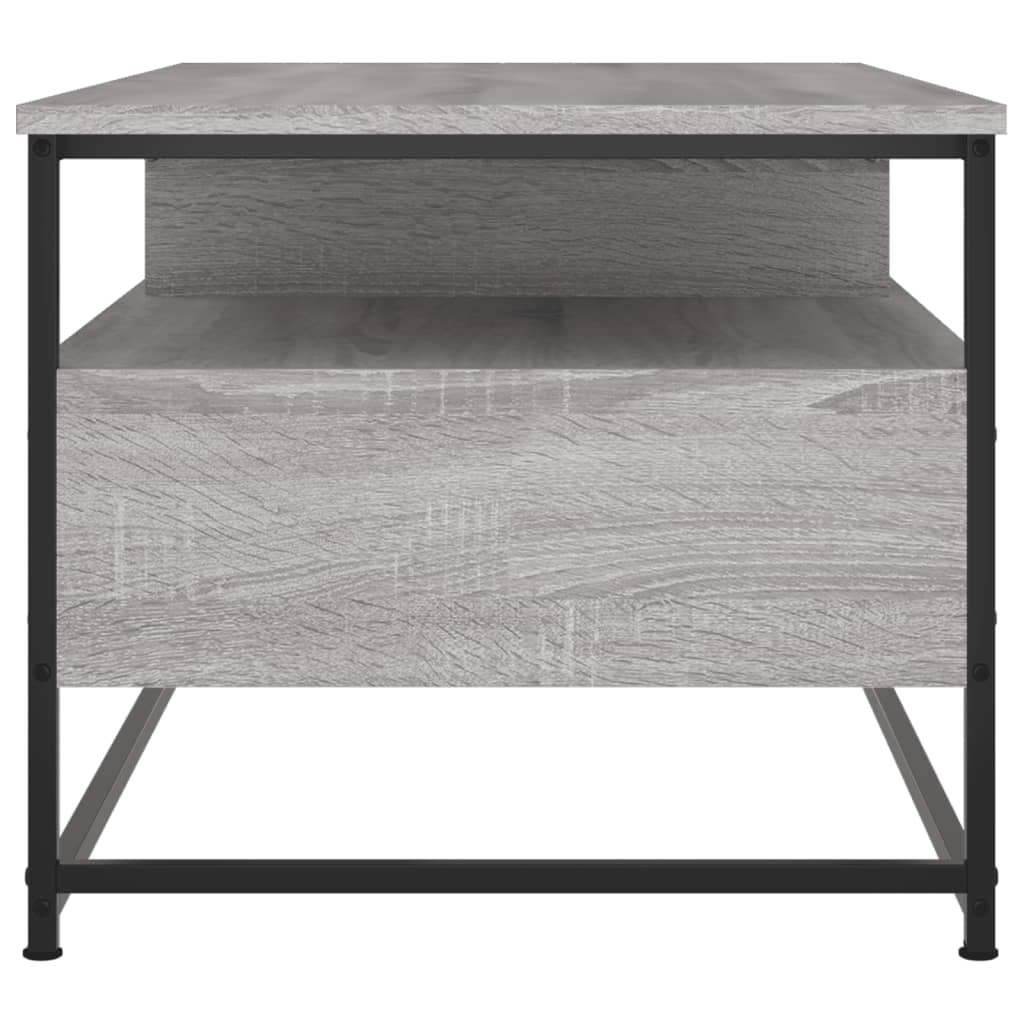 vidaXL Table basse sonoma gris 100x51x45 cm bois d'ingénierie