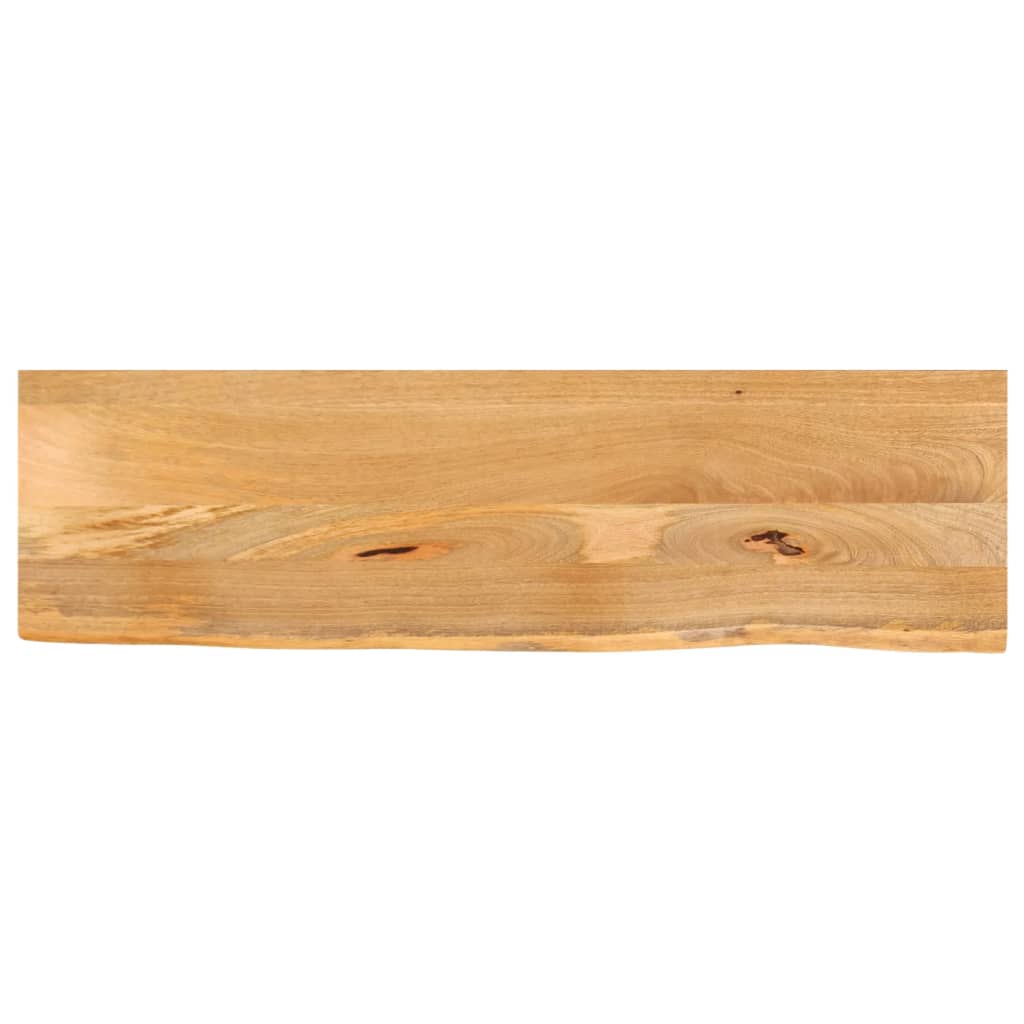 vidaXL Dessus de table à bord vivant 100x40x2,5cm bois massif manguier