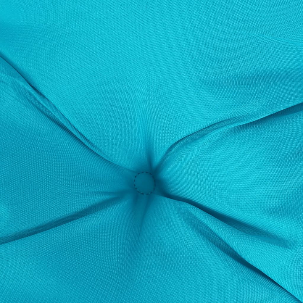 vidaXL Coussins de banc de jardin lot de 2 turquoise 100x50x7 cm tissu