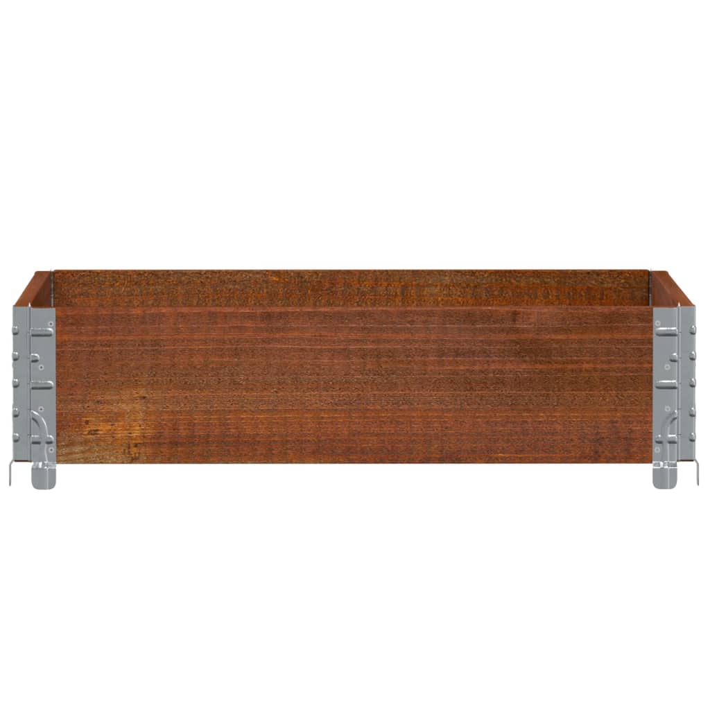 vidaXL Collier de palette marron 80x60 cm bois de pin solide