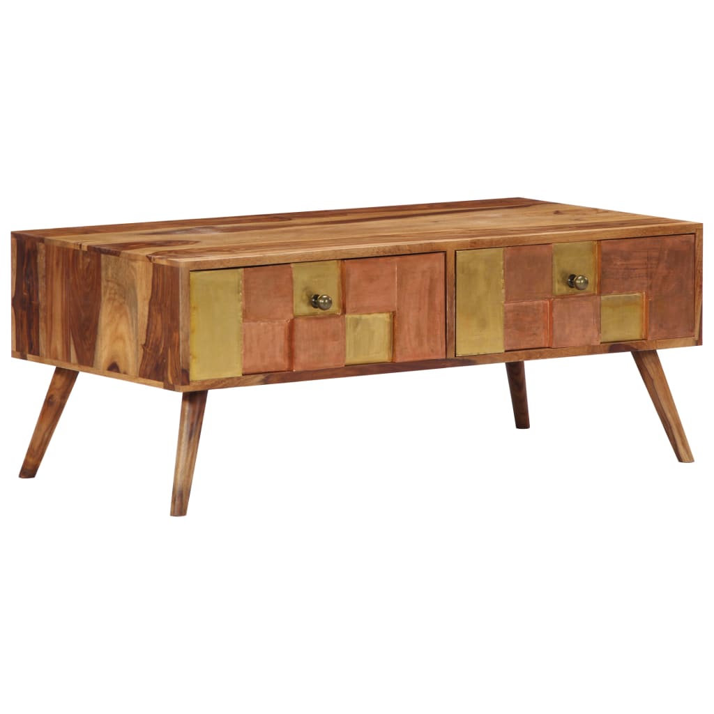 vidaXL Table basse 100x50x39 cm Bois massif