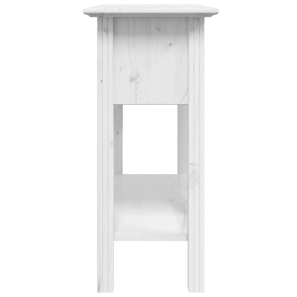 vidaXL Table console BODO blanc 90x34,5x73 cm bois de pin massif