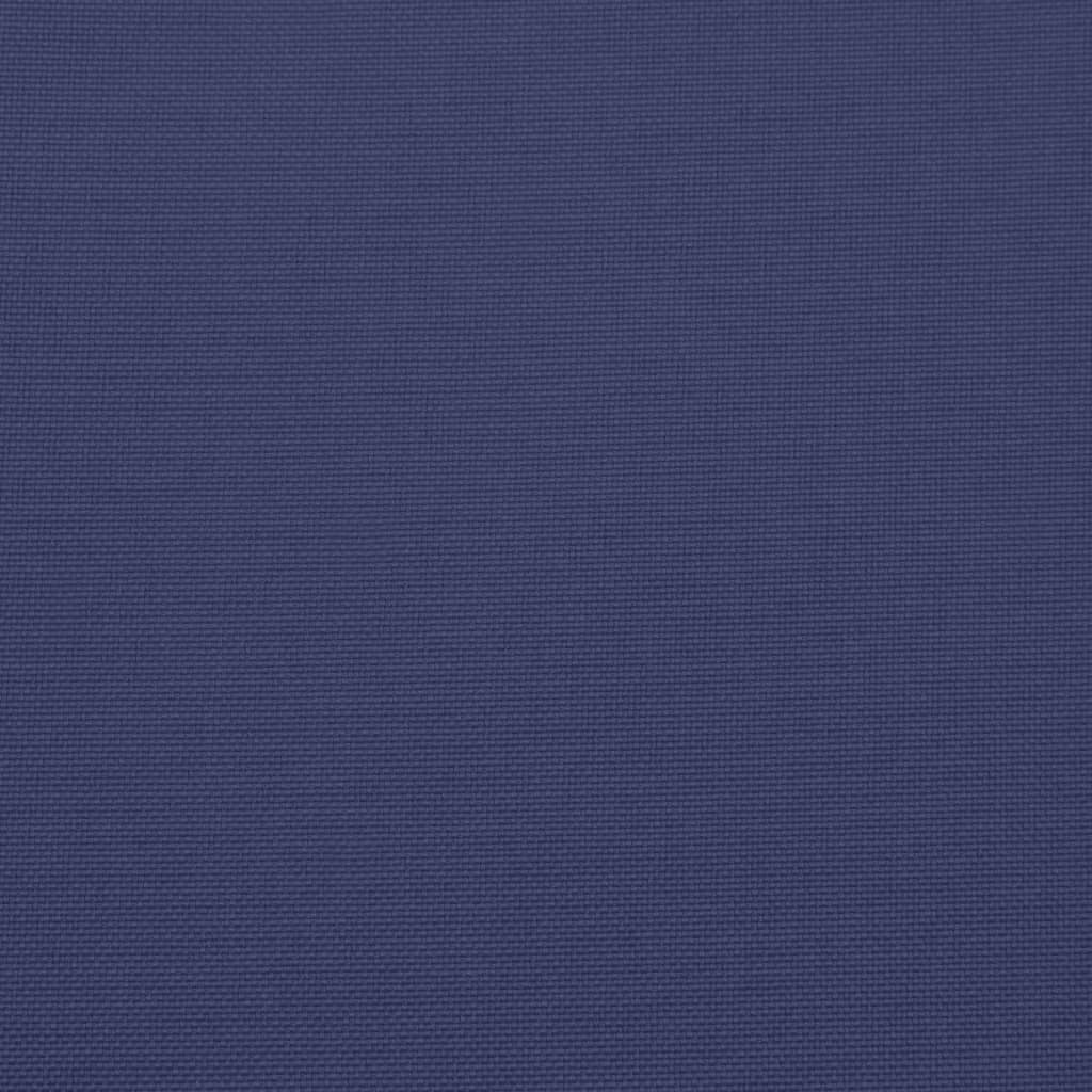 vidaXL Coussin de palette bleu marine 50x50x12 cm tissu