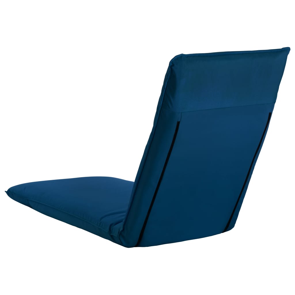 vidaXL Chaise longue pliable Tissu Oxford Bleu marine