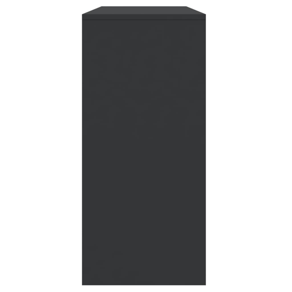 vidaXL Table console noir 100x35x76,5 cm bois d'ingénierie