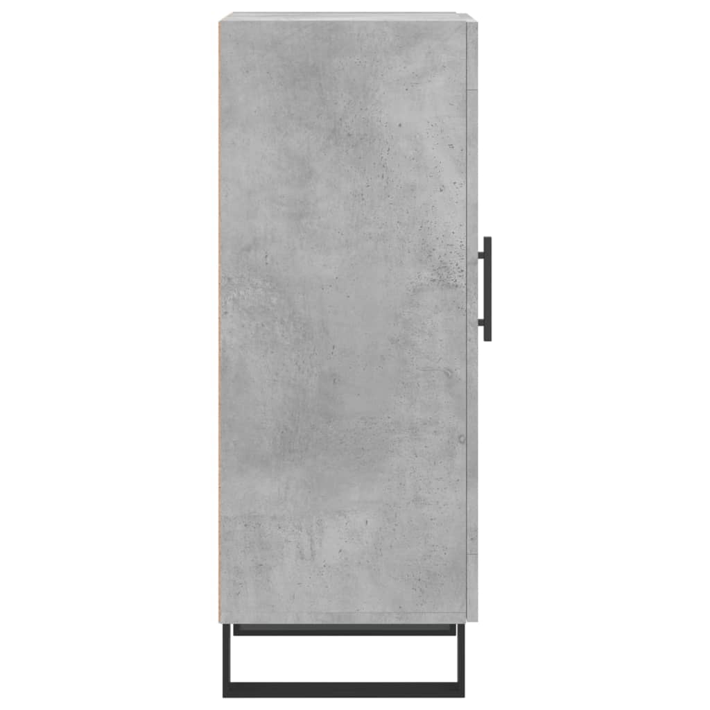 vidaXL Buffet Gris béton 34,5x34x90 cm Bois d'ingénierie