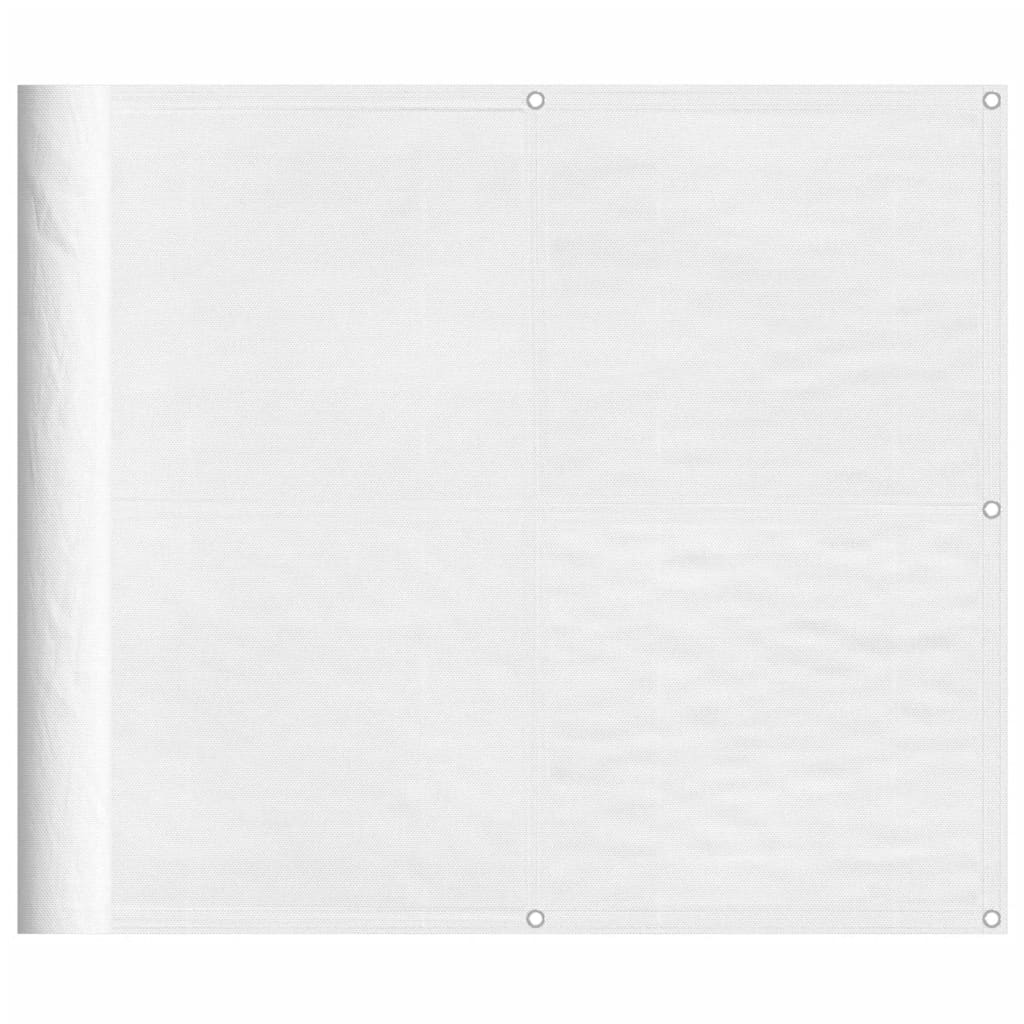 vidaXL Écran de balcon blanc 90x1000 cm 100% polyester oxford