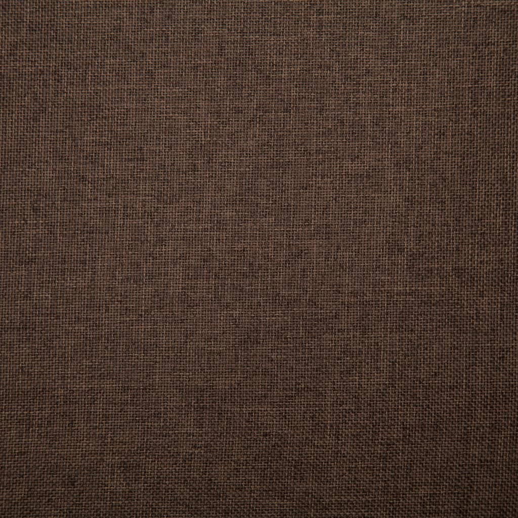 vidaXL Banc 139,5 cm Marron Polyester