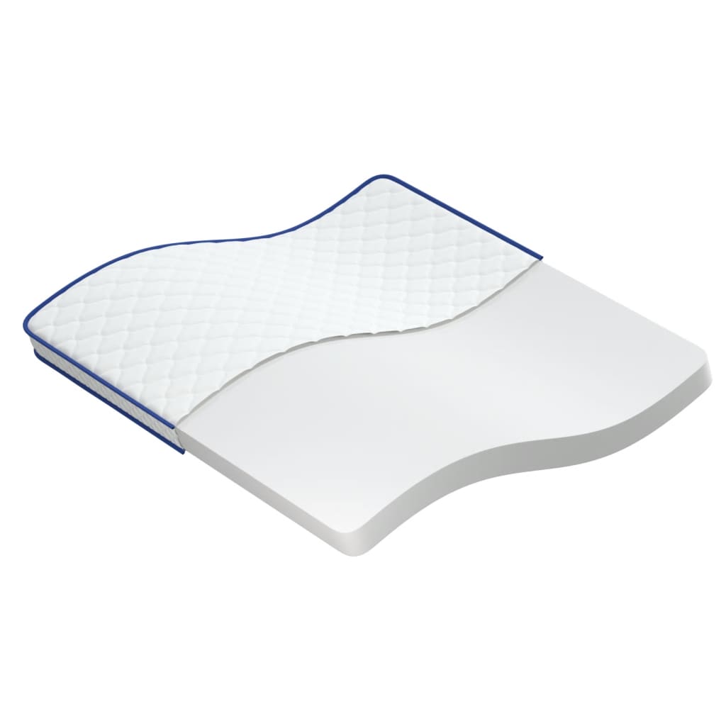 vidaXL Matelas en mousse à mémoire de forme blanc 200x200x17 cm