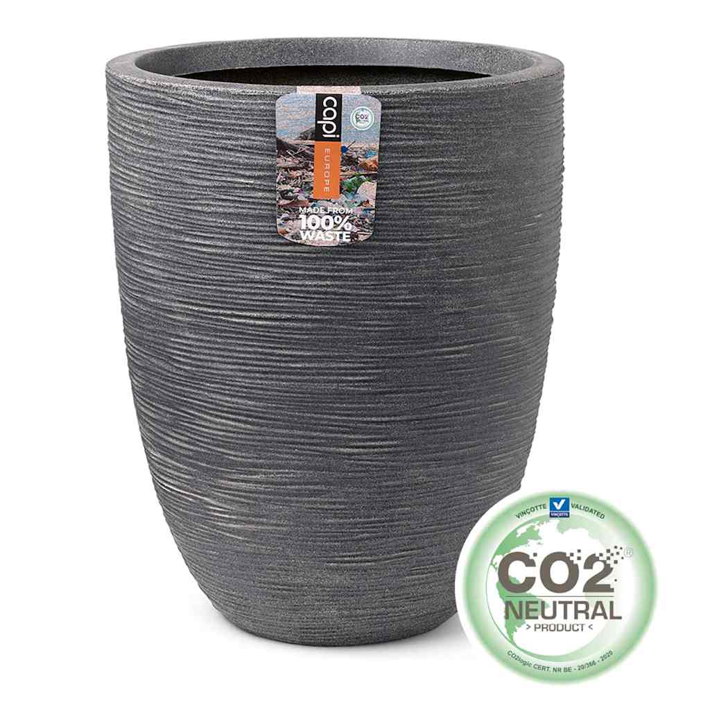 Capi Pot à fleurs Waste Rib 34x46 cm Gris | vidaXL.be
