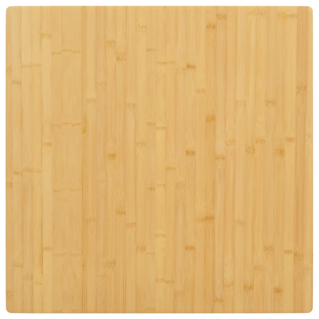 vidaXL Dessus de table 80x80x1,5 cm bambou