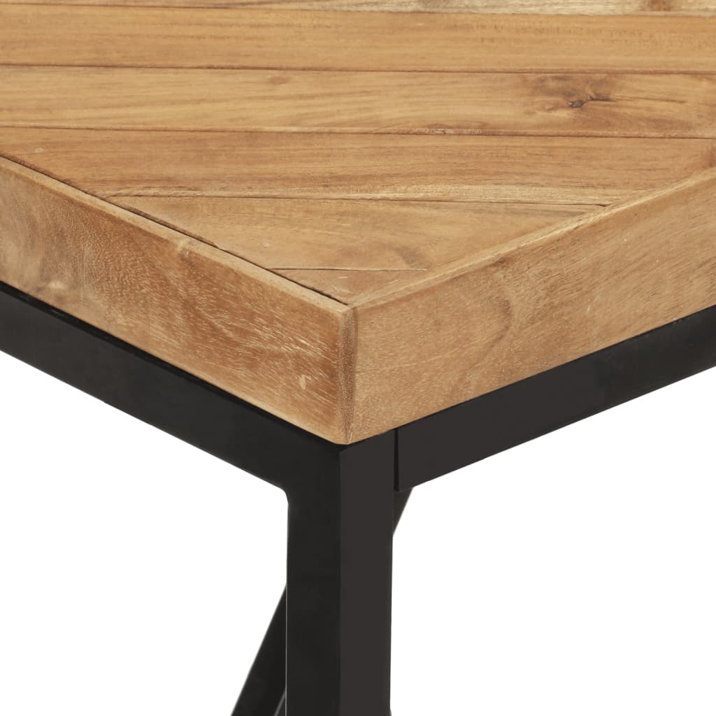 vidaXL Table à manger 120x60x76 cm Bois massif d'acacia et de manguier