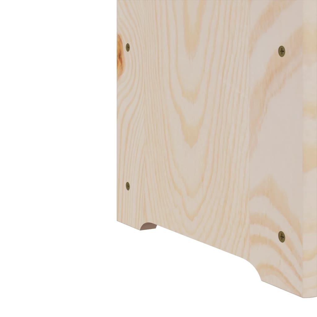 vidaXL Casier à vin et panneau supérieur 67,5x25x60 cm bois pin massif