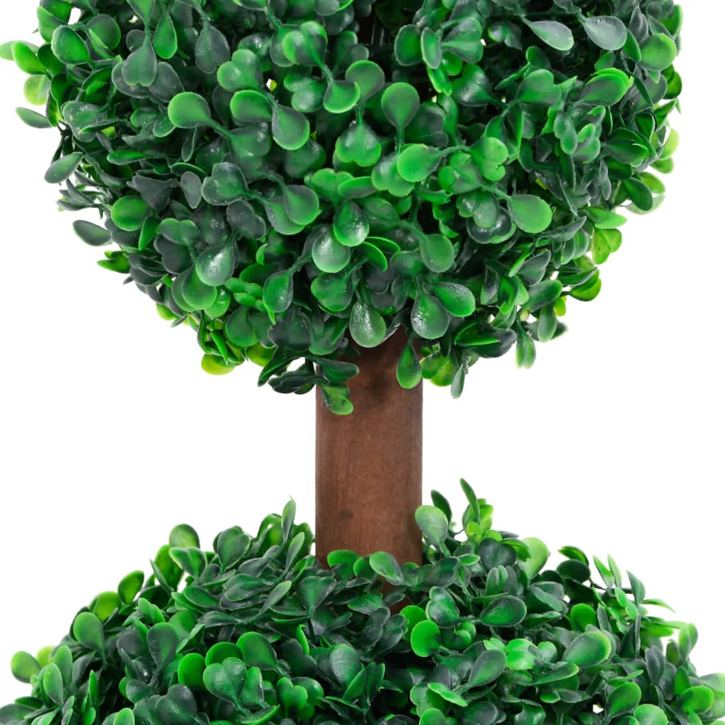 vidaXL Plante de buis artificiel avec pot Forme de boule Vert 60 cm