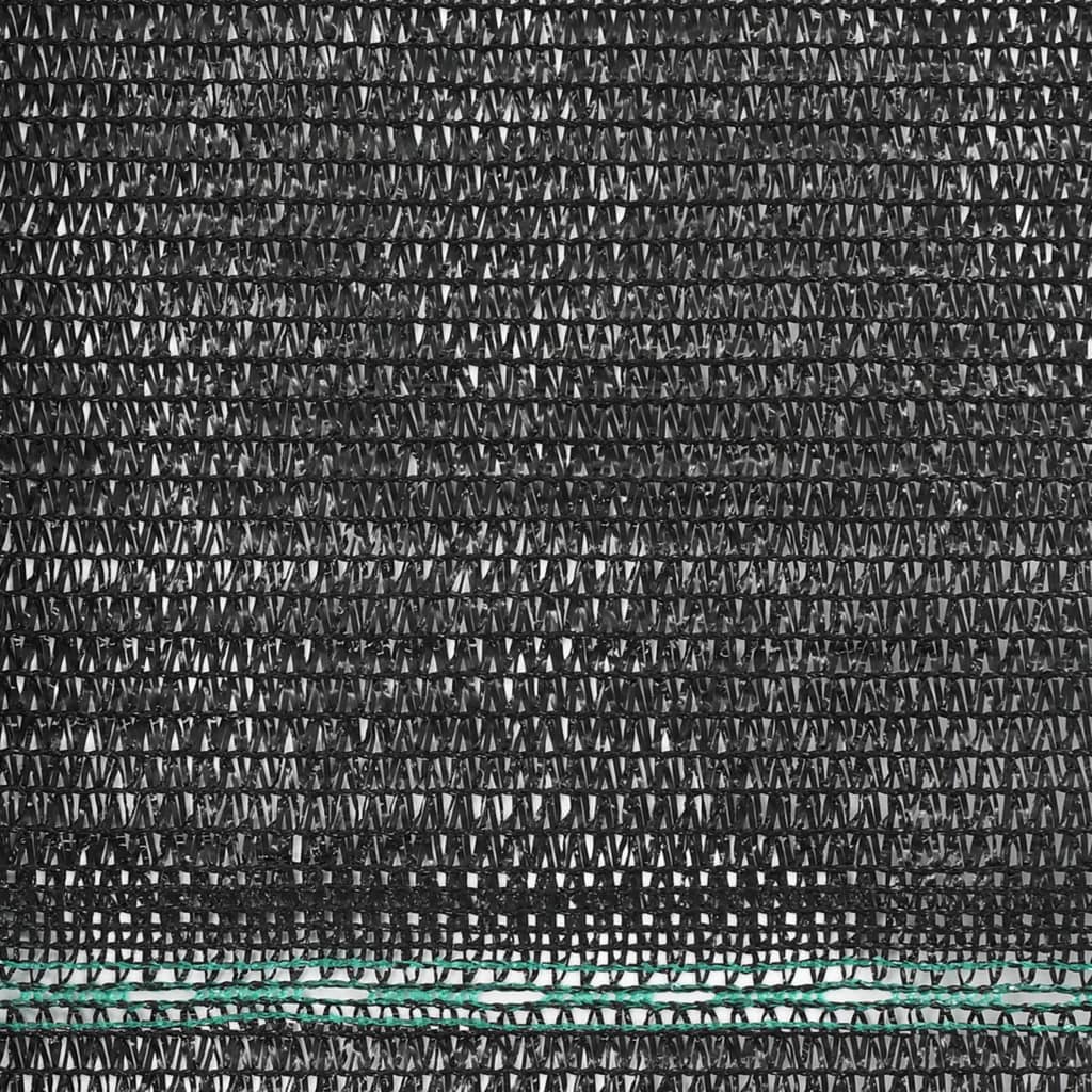 vidaXL Clôture de tennis PEHD 1,8 x 50 m Noir