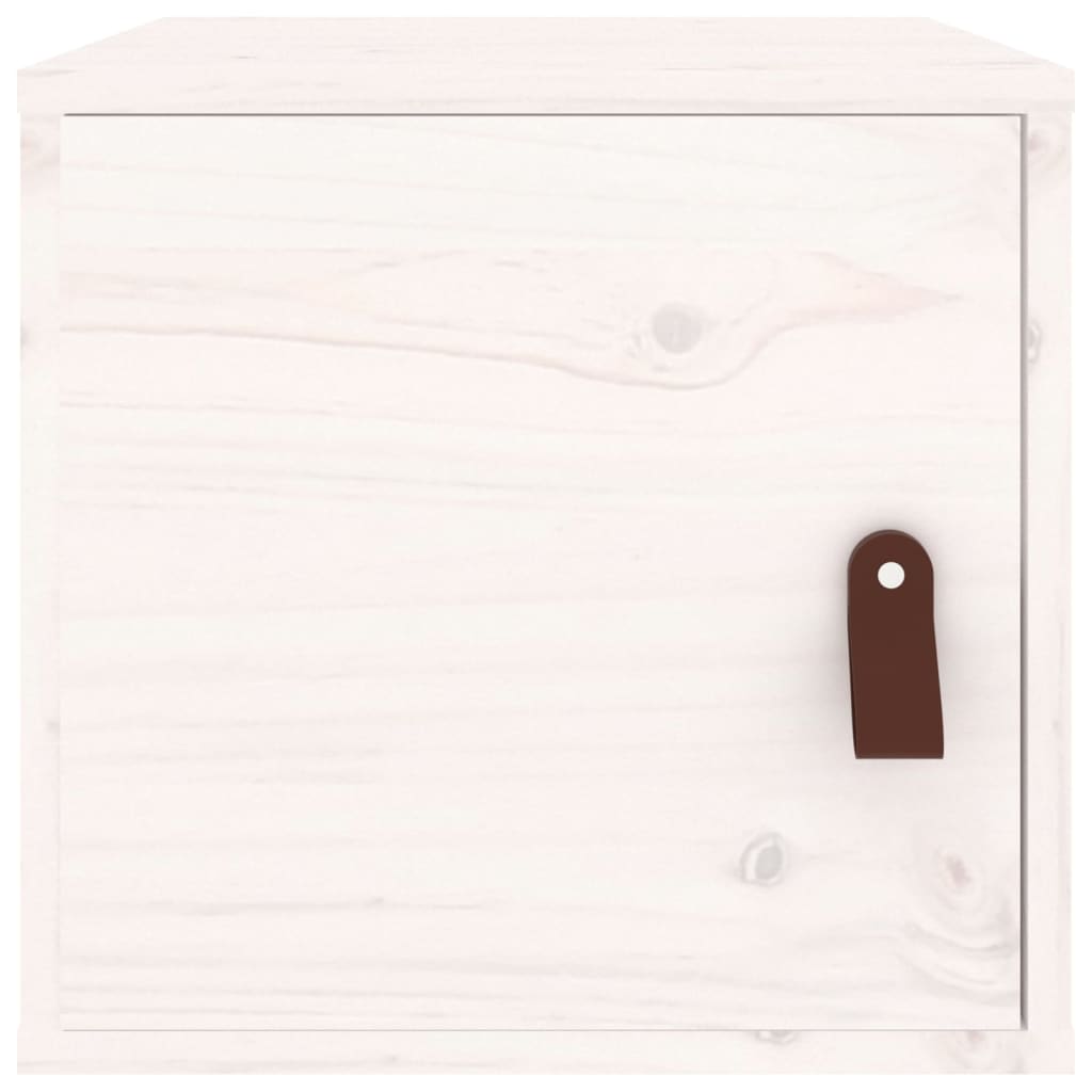 vidaXL Armoires murales 2 pcs Blanc 31,5x30x30 cm Bois de pin massif