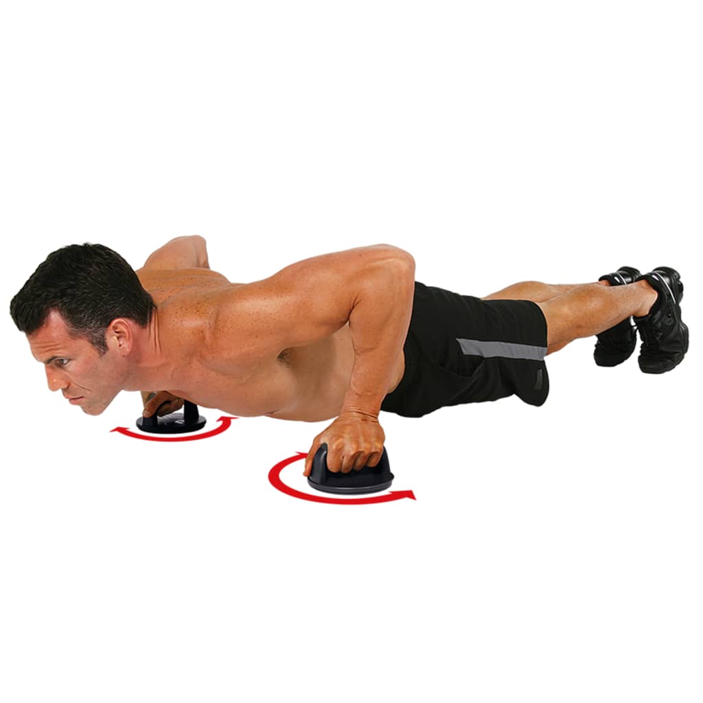 Iron Gym Poignée de push-up rotative 2 pcs Noir IRG043