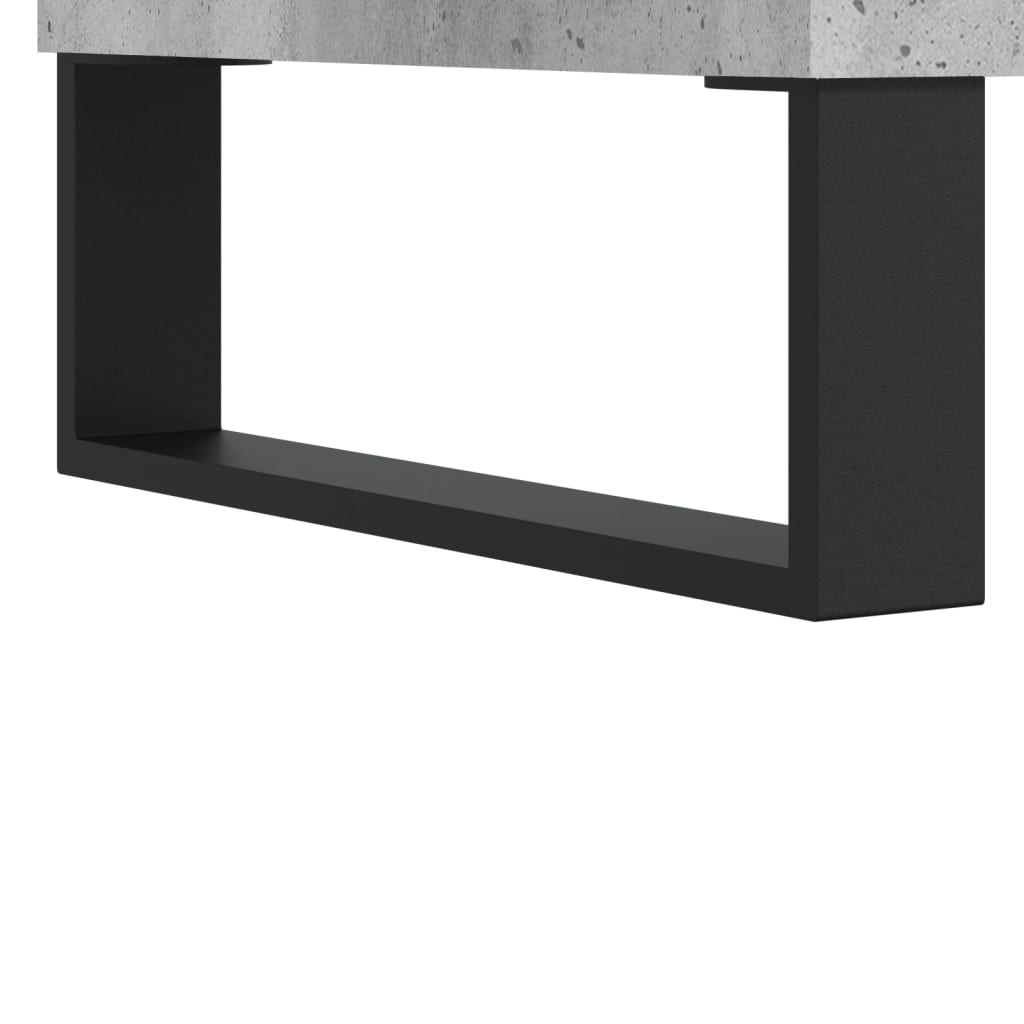 vidaXL Table basse Gris béton 90x50x36,5 cm Bois d'ingénierie