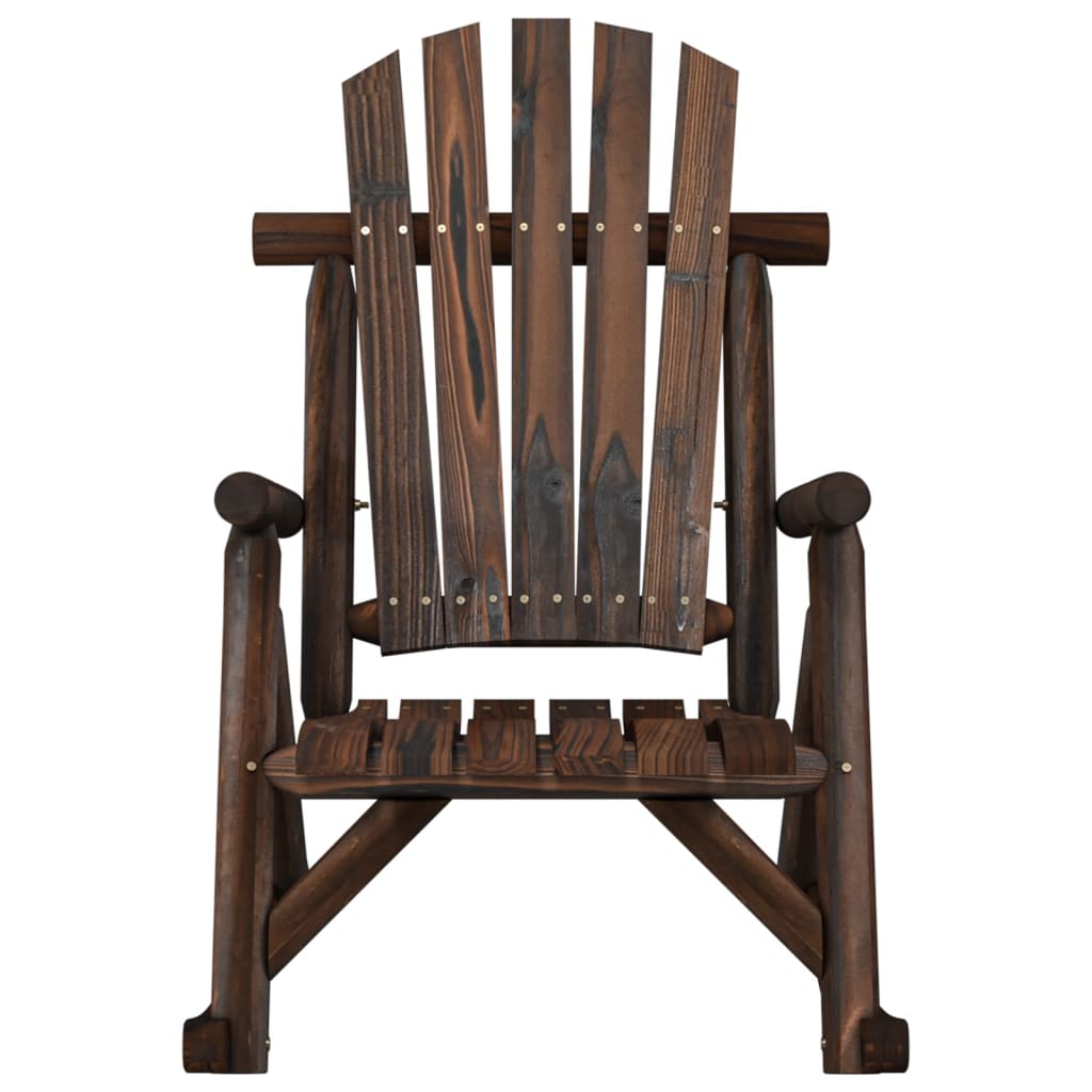 vidaXL Chaise à bascule de jardin 69x96x101 cm bois massif d'épicéa