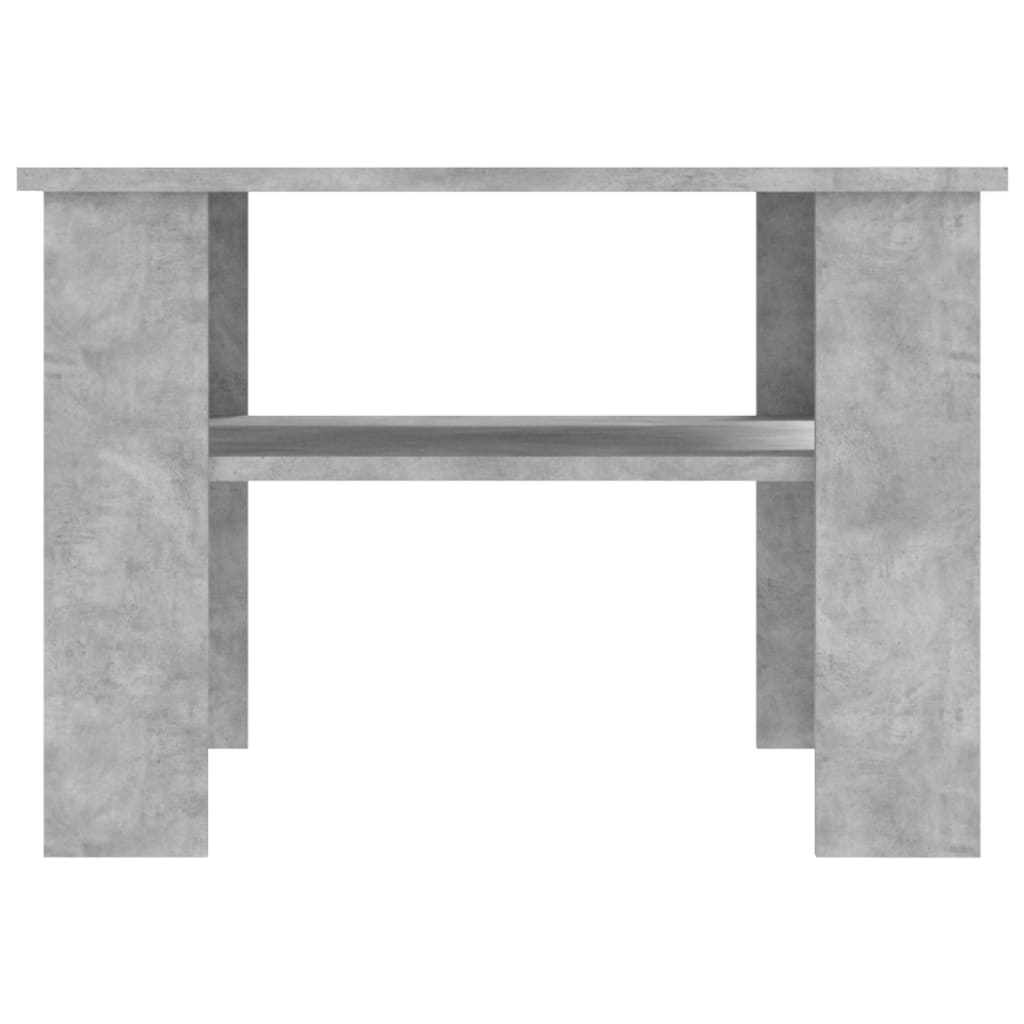 vidaXL Table basse Gris béton 60 x 60 x 42 cm Aggloméré