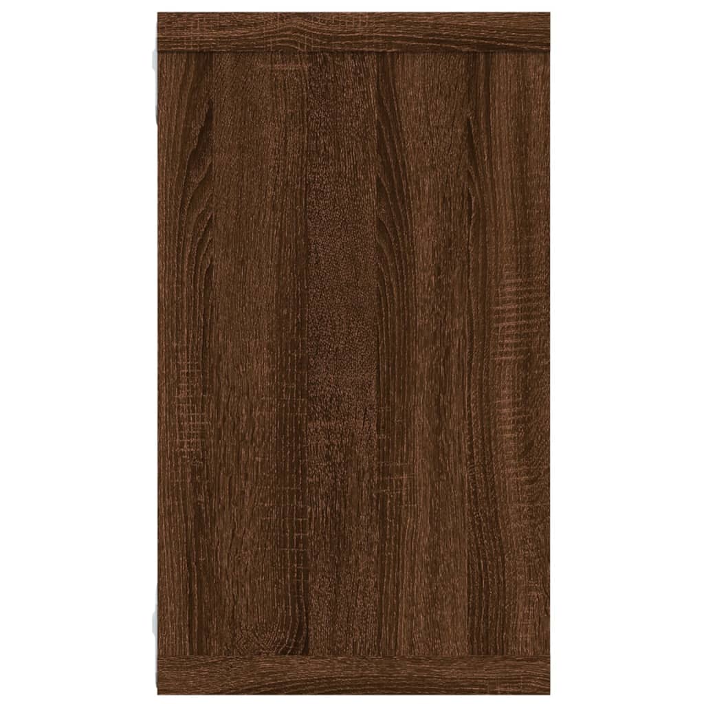 vidaXL Étagères murales cubiques 4 pcs Chêne marron 80x15x26,5 cm