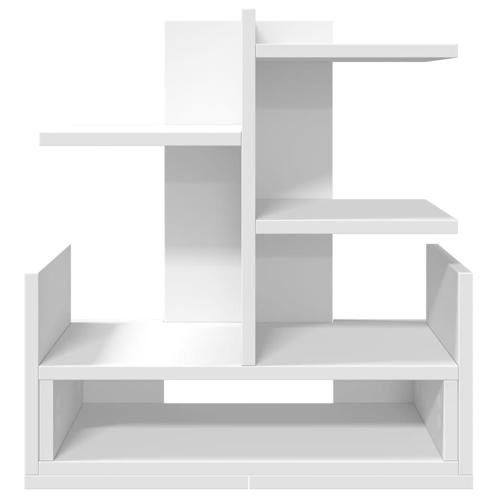 vidaXL Organisateur de bureau blanc 49x20x52,5 cm bois d'ingénierie